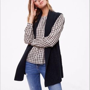 NWOT ANN TAYLOR LOFT space dye knit sweater vest